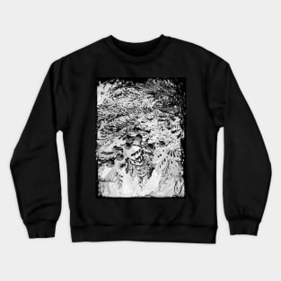 Black and White Beautiful Summer Flowers Crewneck Sweatshirt